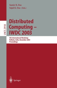 Cover image: Distributed Computing - IWDC 2003 1st edition 9783540207450