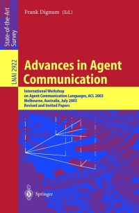 Cover image: Advances in Agent Communication 1st edition 9783540207696