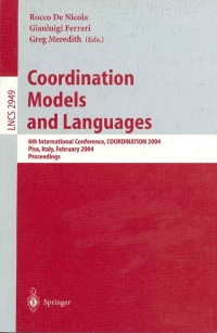 Imagen de portada: Coordination Models and Languages 1st edition 9783540210443
