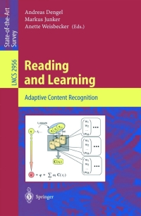 Cover image: Reading and Learning 1st edition 9783540219040
