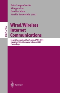 Imagen de portada: Wired/Wireless Internet Communications 1st edition 9783540209546
