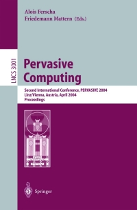 Cover image: Pervasive Computing 1st edition 9783540218357