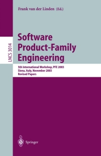 Imagen de portada: Software Product-Family Engineering 1st edition 9783540219415