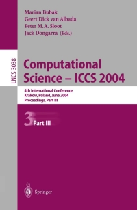 表紙画像: Computational Science — ICCS 2004 1st edition 9783540221166