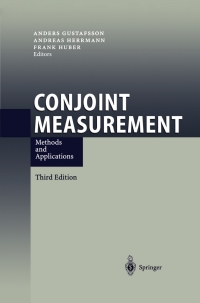 صورة الغلاف: Conjoint Measurement 3rd edition 9783540404798