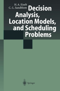 Cover image: Decision Analysis, Location Models, and Scheduling Problems 9783540403388