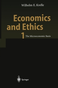 Cover image: Economics and Ethics 1 9783642534348