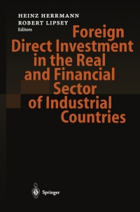 صورة الغلاف: Foreign Direct Investment in the Real and Financial Sector of Industrial Countries 1st edition 9783540005100