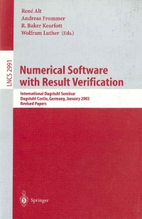 صورة الغلاف: Numerical Software with Result Verification 1st edition 9783540212607
