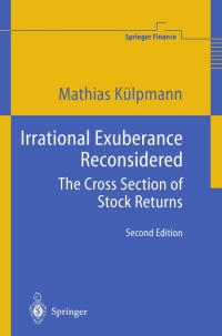 表紙画像: Irrational Exuberance Reconsidered 2nd edition 9783540140078
