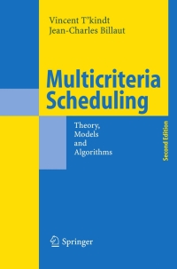 Cover image: Multicriteria Scheduling 2nd edition 9783540282303