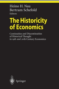 Cover image: The Historicity of Economics 1st edition 9783642076664