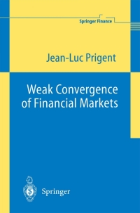 Cover image: Weak Convergence of Financial Markets 9783540423331