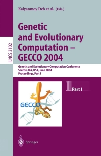 Cover image: Genetic and Evolutionary Computation — GECCO 2004 1st edition 9783540223443