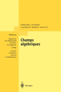 Cover image: Champs algébriques 9783540657613