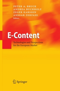 Cover image: E-Content 1st edition 9783540250937