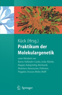 Cover image: Praktikum der Molekulargenetik 1st edition 9783540211662