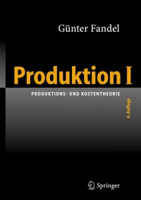 Cover image: Produktion I 6th edition 9783540250234