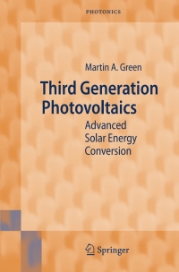 Cover image: Third Generation Photovoltaics 9783540265627