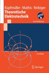 Titelbild: Theoretische Elektrotechnik 16th edition 9783540207924