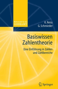 Cover image: Basiswissen Zahlentheorie 9783540212485