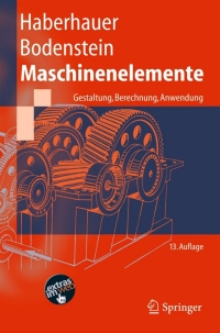 Cover image: Maschinenelemente 13th edition 9783540222842