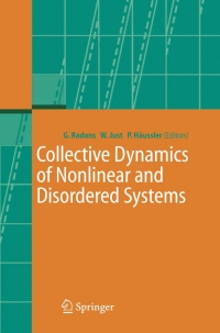 Imagen de portada: Collective Dynamics of Nonlinear and Disordered Systems 1st edition 9783540213833