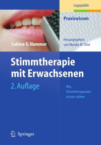 Imagen de portada: Stimmtherapie mit Erwachsenen 2nd edition 9783540212164
