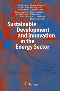 Cover image: Sustainable Development and Innovation in the Energy Sector 9783540231035