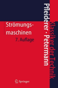Imagen de portada: Strömungsmaschinen 7th edition 9783540221739