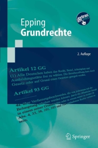 Cover image: Grundrechte 2nd edition 9783540227144
