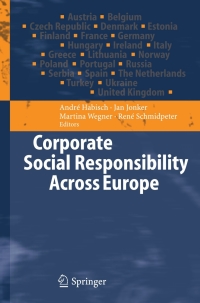 表紙画像: Corporate Social Responsibility Across Europe 1st edition 9783540232513