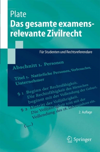 Cover image: Das gesamte examensrelevante Zivilrecht 2nd edition 9783540228097