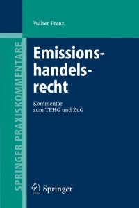 Immagine di copertina: Emissionshandelsrecht 9783540228189