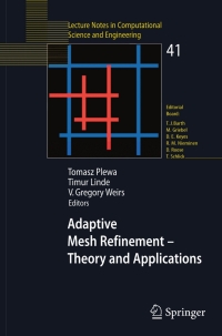 Imagen de portada: Adaptive Mesh Refinement - Theory and Applications 1st edition 9783540211471