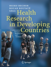 Omslagafbeelding: Health Research in Developing Countries 1st edition 9783540237969