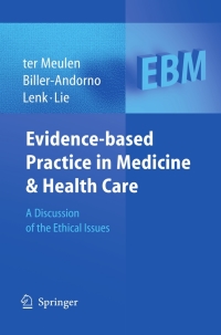 Cover image: Evidence-based Practice in Medicine and Health Care 1st edition 9783540222392