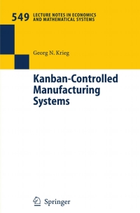 Immagine di copertina: Kanban-Controlled Manufacturing Systems 9783540229995