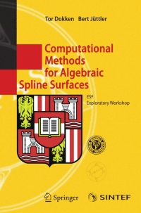 Cover image: Computational Methods for Algebraic Spline Surfaces 9783540232742
