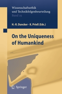 Imagen de portada: On the Uniqueness of Humankind 1st edition 9783540239819