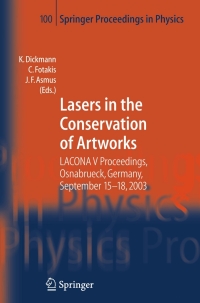 Titelbild: Lasers in the Conservation of Artworks 1st edition 9783540229964