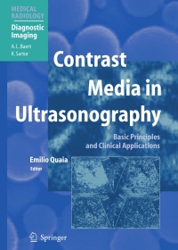 Imagen de portada: Contrast Media in Ultrasonography 1st edition 9783540407409