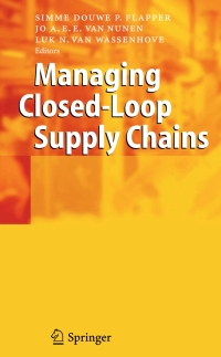 Cover image: Managing Closed-Loop Supply Chains 1st edition 9783540406983