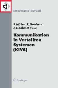 Cover image: Kommunikation in Verteilten Systemen (KiVS) 2005 1st edition 9783540244738