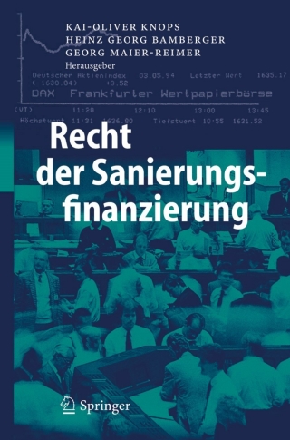 Cover image: Recht der Sanierungsfinanzierung 1st edition 9783540243656