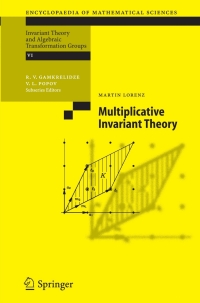 Immagine di copertina: Multiplicative Invariant Theory 9783540243236