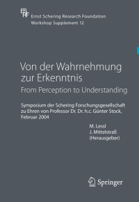 Cover image: Von der Wahrnehmung zur Erkenntnis - From Perception to Understanding 1st edition 9783540240600
