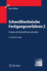 Imagen de portada: Schweißtechnische Fertigungsverfahren 2 3rd edition 9783540216742