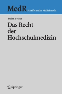 Cover image: Das Recht der Hochschulmedizin 9783540241911