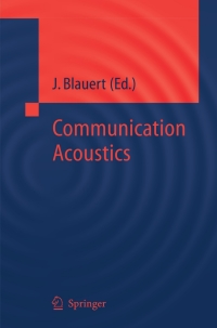 Cover image: Communication Acoustics 1st edition 9783540221623